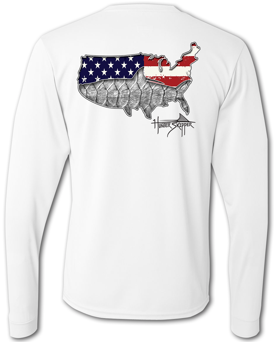 fishing and hunting let's go brandon American flag shirt - Kingteeshop